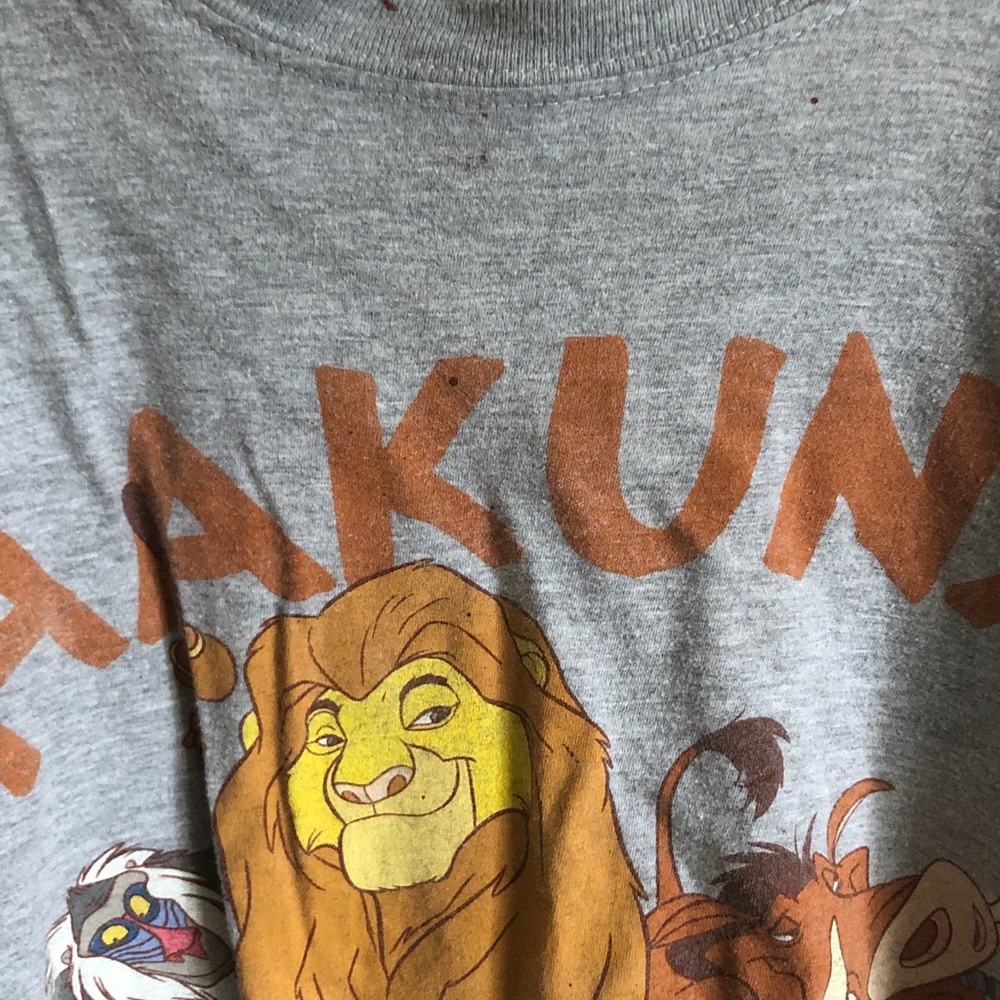 Disney Gray The Lion King Graphic Tee with Simba, Timon & Pumbaa